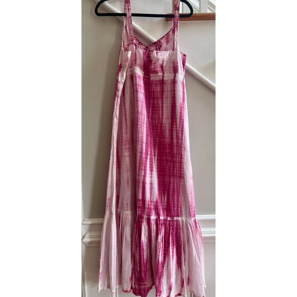 Low Price! J. Jill Pink Tie-Dye Sleeveless Dress Size 16 - Picture 3 of 6